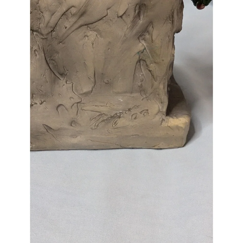 Santas Up In Flames Elves On Fireplace Figure Christmas Holiday‎ Figure